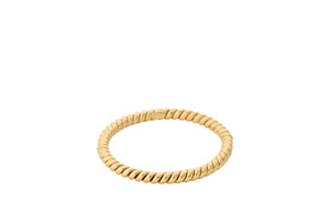 Pernille Corydon Twisted Ring Gold Plated