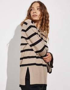 Mbym Bevinalla Ursa Oyster Black Stripe
